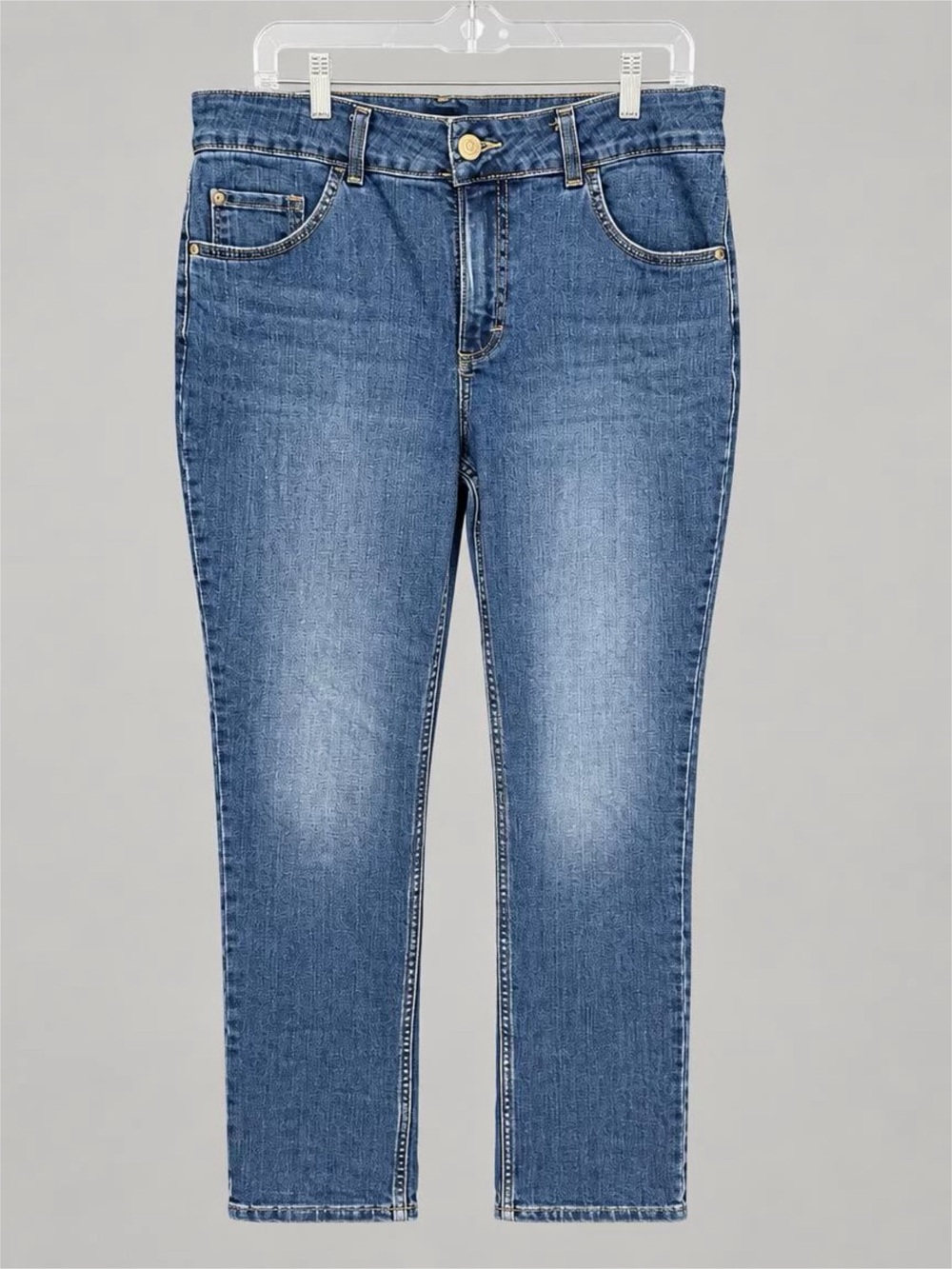 Lee Women’s Medium Blue Slim Straight Jeans - 16W